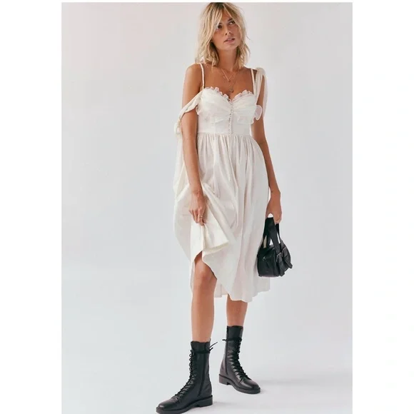 Free People x For Love & Lemons Heidi Midi Dress - Picture 2 of 4